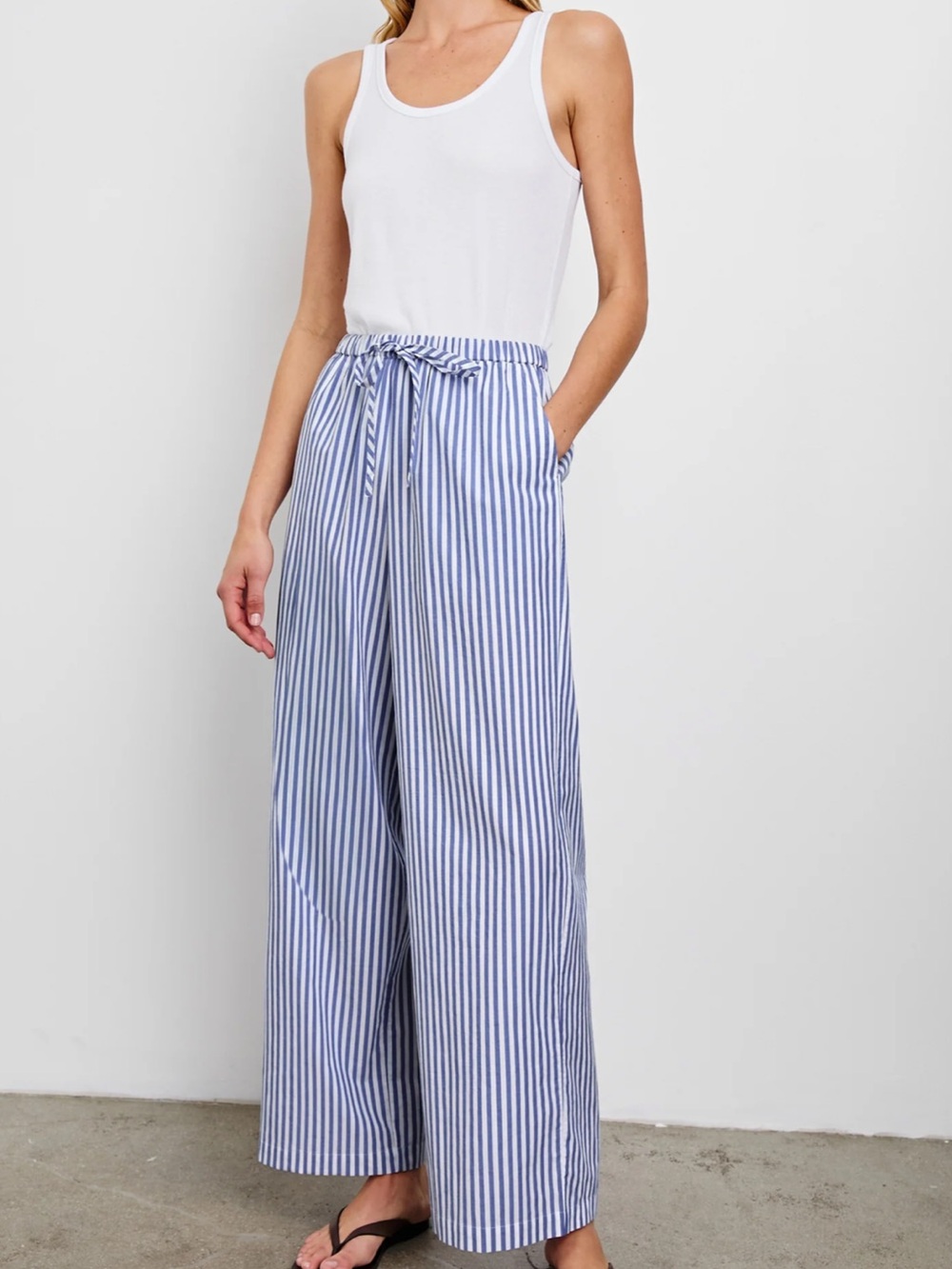 Rails Emmie Mariner White Stripe Pant - Size XS